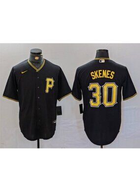 30 Paul Skenes Black Stitched Jersey
